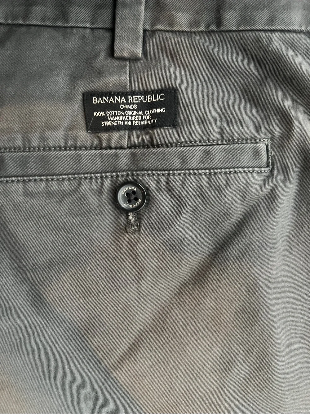 Men's Banana Republic Olive Green Casual Chinos. 38x32